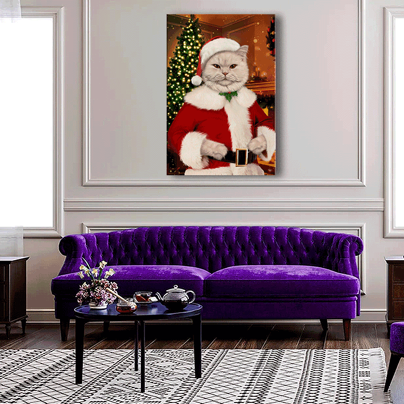Holiday Spirit Pet Portrait – Santa Paws Edition